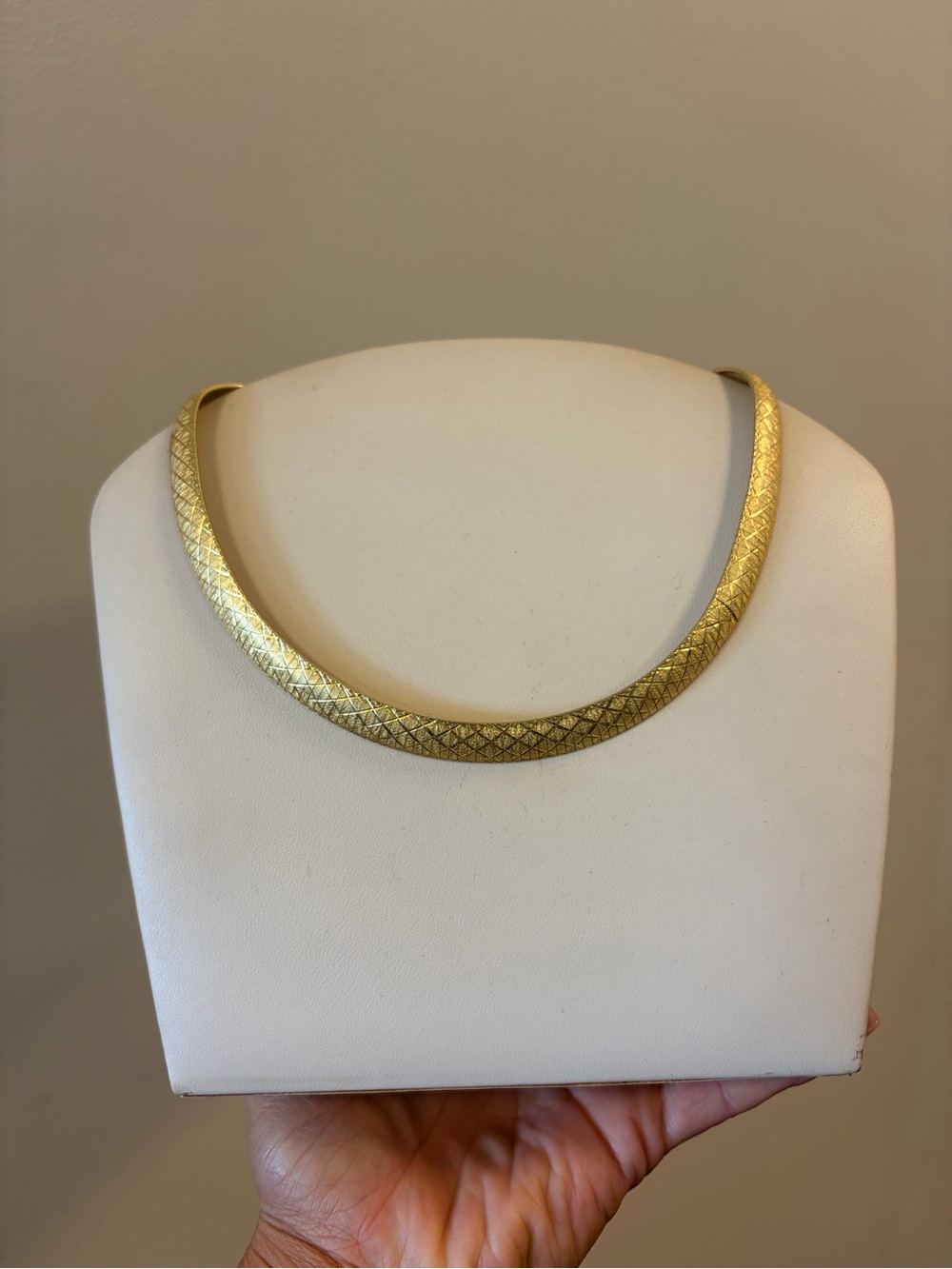 Vintage genuine 925 sterling silver gold vermeil  necklace 32.9grams
